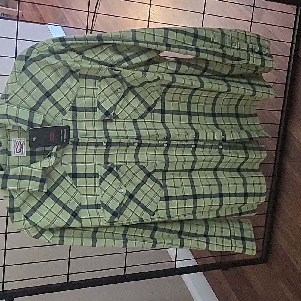 LEVIS STRAUSS & CO ESSENTIAL WESTERN SHIRT OVERSIZED FIT SIZE XL - Picture 1 of 12